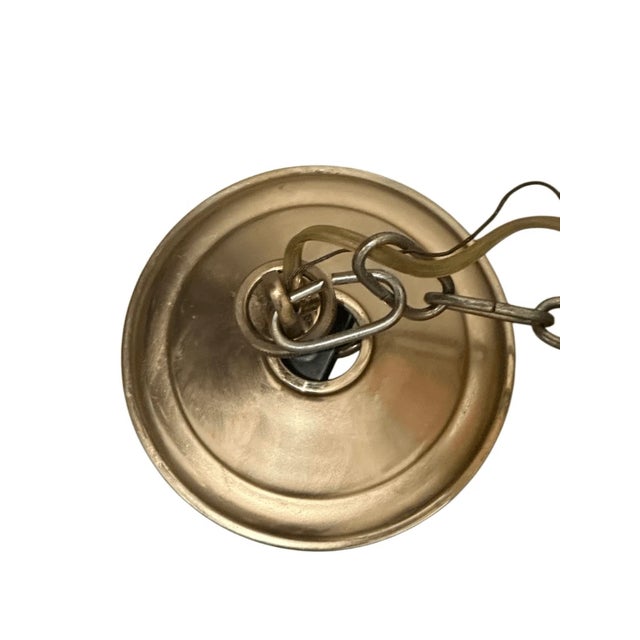 Vintage Marbled Glass Pendant Hallway Light For Sale In Pittsburgh - Image 6 of 8