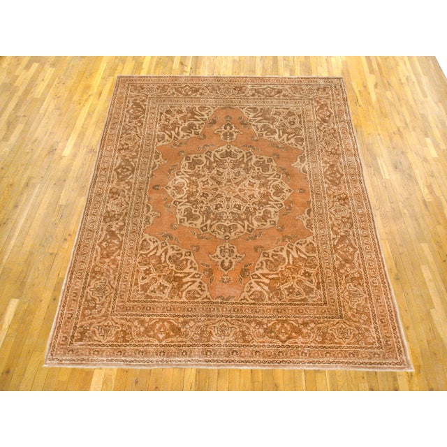 Antique Perisan Tabriz oriental carpet, circa 1900, small Sized An antique Persian Tabriz oriental carpet, circa 1900....