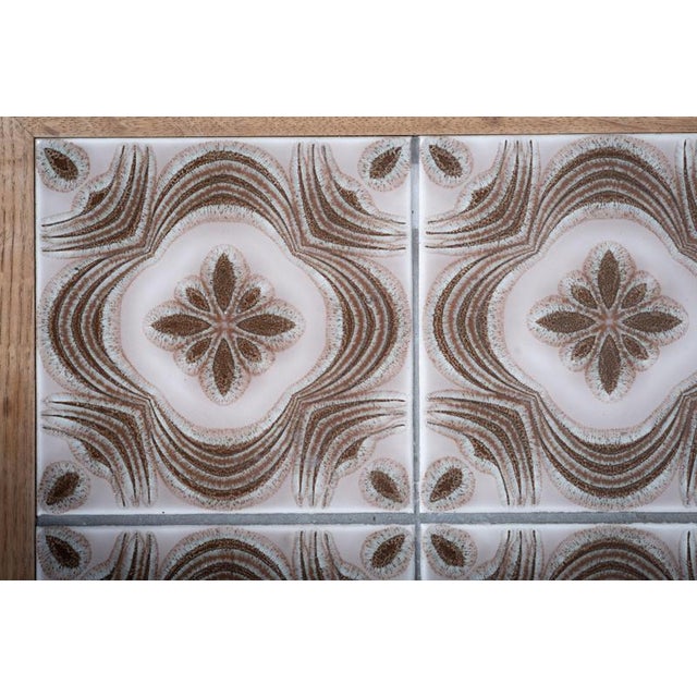 Oak Hall Piece with Tiles by Henning Kjærnulf, Denmark, 1960s For Sale - Image 9 of 11