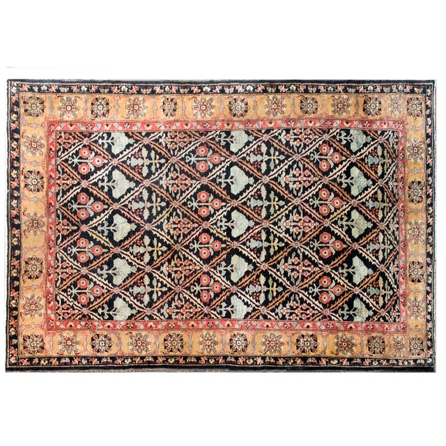 Textile Mid 20th Century Indian Heriz Rug For Sale - Image 7 of 14