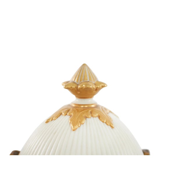 Mid 19th Century Pair Covered Porcelain Urn For Sale - Image 9 of 13