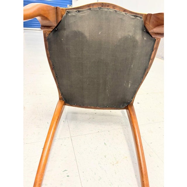 Antique Rococo Revival Salon Chairs — Matching Armchair and Side Chair, Circa 1900 For Sale - Image 12 of 18