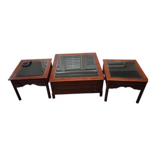 1990s Bob Timberlake Coffee and Lamp Tables - Set of 3 For Sale