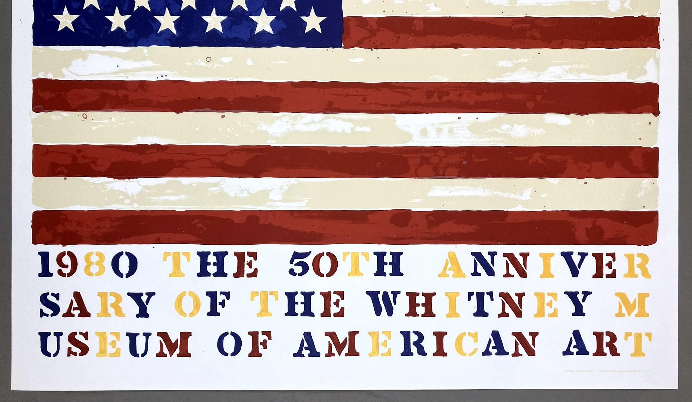 Jasper Johns Two Flags 1980 Original 50th Anniversary of the