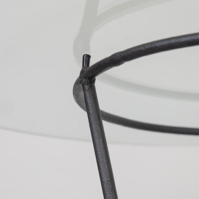 Black 1920s Spanish Wrought Iron and Glass Center Table For Sale - Image 8 of 14