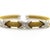 Vintage 14k Gold Woven Cuff Bracelet With Diamond X Details For Sale - Image 10 of 11