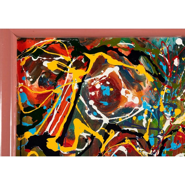 Mid-Century Modern Mid 20th Century Abstract Mid-Century Modern Splatter Painting For Sale - Image 3 of 7