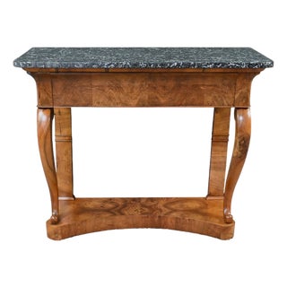 Restoration Walnut Console, Early 19th Century For Sale