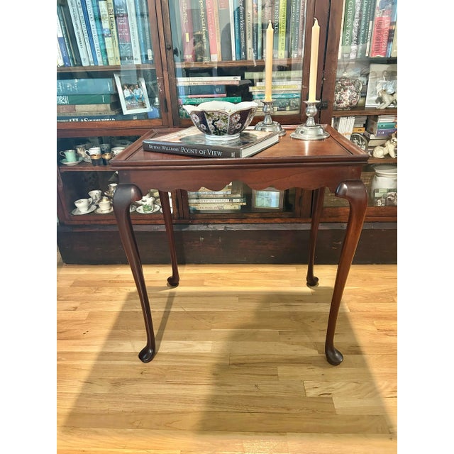 Every room needs a classic side table that blends with any style. This vintage Queen Anne side table is ready to hold your...
