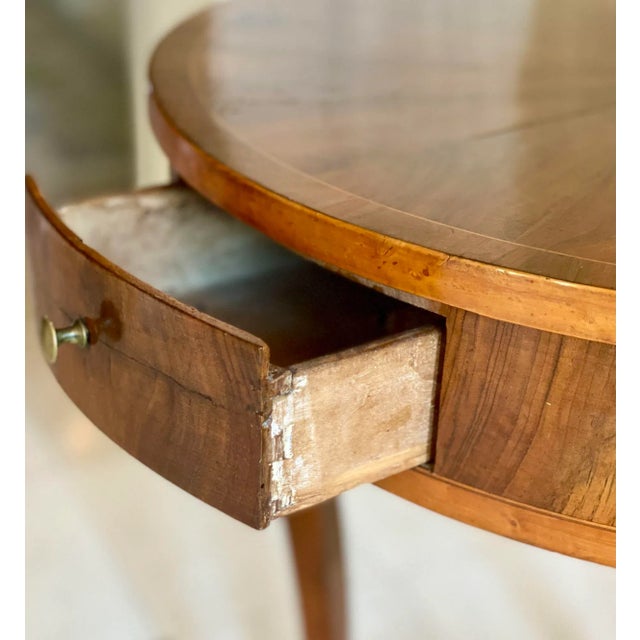Wood Directoire Walnut Tripod Table From Lucca Italy, Circa 1810 For Sale - Image 7 of 8