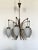 Stilnovo Six-Light Chandelier with White Opaline Diffusers by Bruno Gatta for Stilnovo, 1950 For Sale - Image 4 of 12