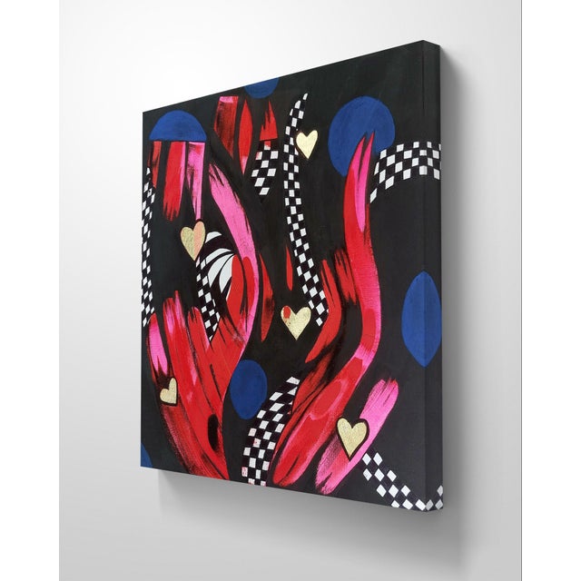 Priscilla Bilijam, Canvas Drift, 2025, Acrylic on Canvas with Metal Leaf For Sale - Image 3 of 3