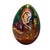 This item is a hand-crafted and hand-painted Orthodox Church Easter egg featuring a religious icon, depicting the Virgin...