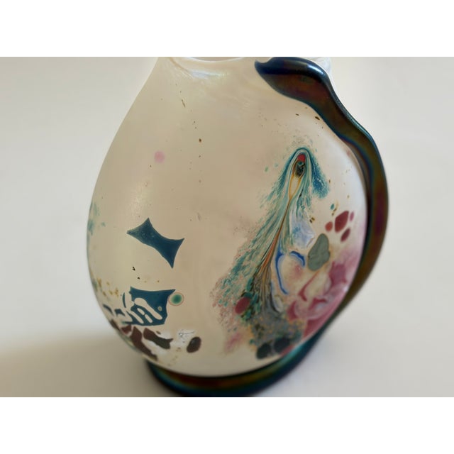 Glass Vase by Robert Pierini for Biot, France, 1987 For Sale - Image 3 of 8
