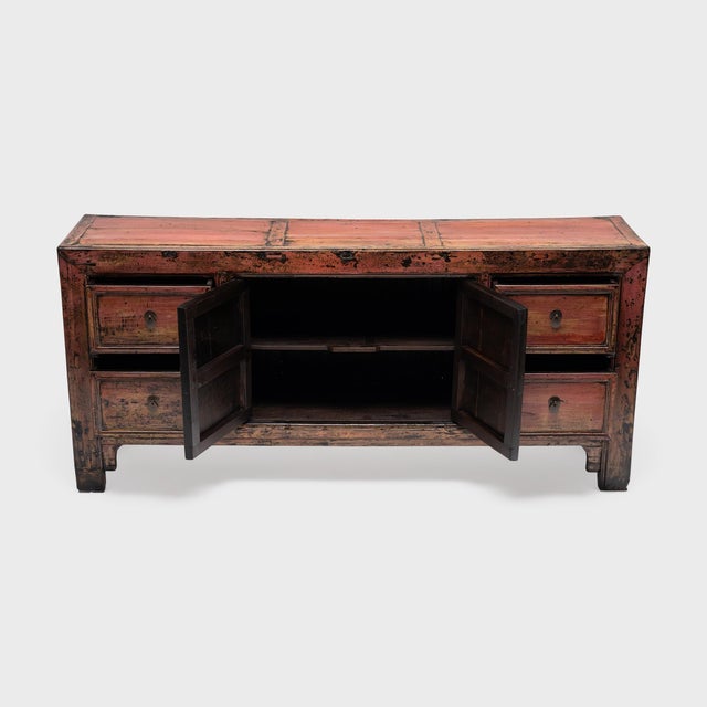 Early 20th Century Chinese Peach Bloom Lacquer Coffer, C. 1920 For Sale - Image 5 of 6