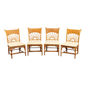 Lexington Furniture Set of Four Rattan Dining Chairs