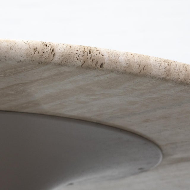 Travertine Finale Coffee Table by Peter Draenert for Draenert, 1970s For Sale - Image 6 of 18