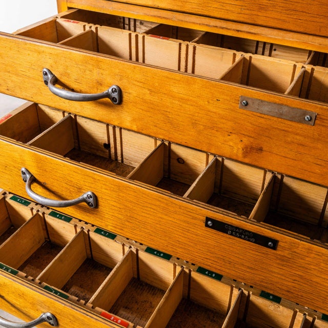 1950’s tall multi drawer engineers cabinet – fifteen drawer. We recently cleared a factory outside budapest and bought a...
