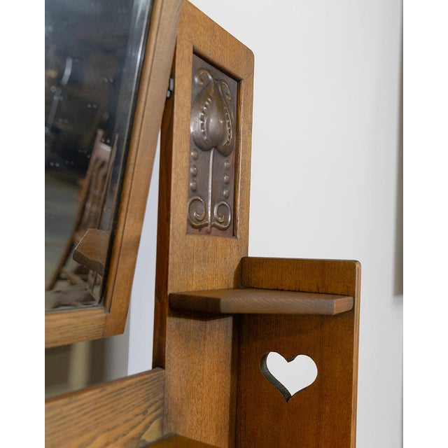 19th Century Arts and Crafts Oak Dresser and Vanity For Sale In Salt Lake City - Image 6 of 9