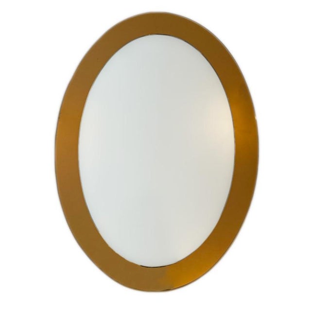 Oval Glass Wall Mirror For Sale - Image 11 of 11