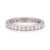 Tiffany and Co. Tiffany & Co. Plat Full Circle 3mm Channel-Set Diamond Eternity Band Ring 6.75 For Sale - Image 4 of 6
