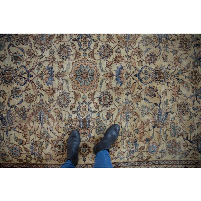 1950s Vintage Distressed Isfahan Rug - 6'10" X 9'6" For Sale - Image 5 of 12