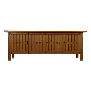 Rustic Oak Sideboard, Belgium, 1960s For Sale