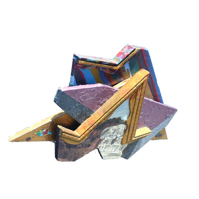 Abstract Abstract Post-Modern Roman Ruins Mixed Media Wall Sculpture, "Classic Series" by Jack Reilly 1 For Sale - Image 3 of 6