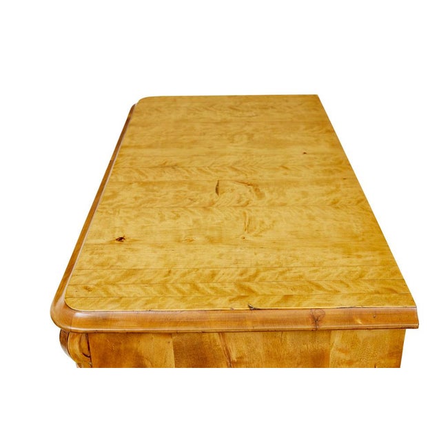 19th Century Swedish Tiger Birch Cupboard, 1870 For Sale - Image 9 of 12