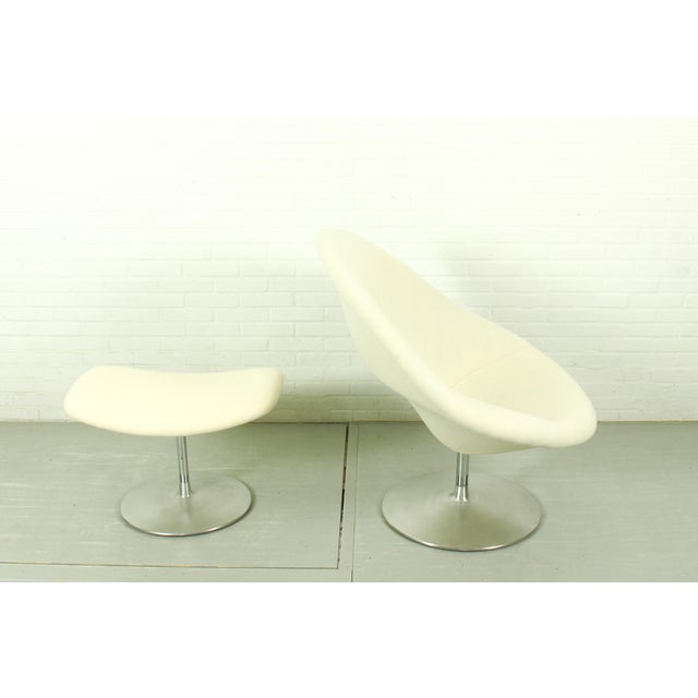 Metal Set of Vintage Globe Chair and Ottoman by Pierre Paulin for Artifort, 1960s For Sale - Image 7 of 16