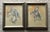 This listing is for a lot of two vintage original charcoal sketch drawings by American artist Alexia Scott (MFA, George...