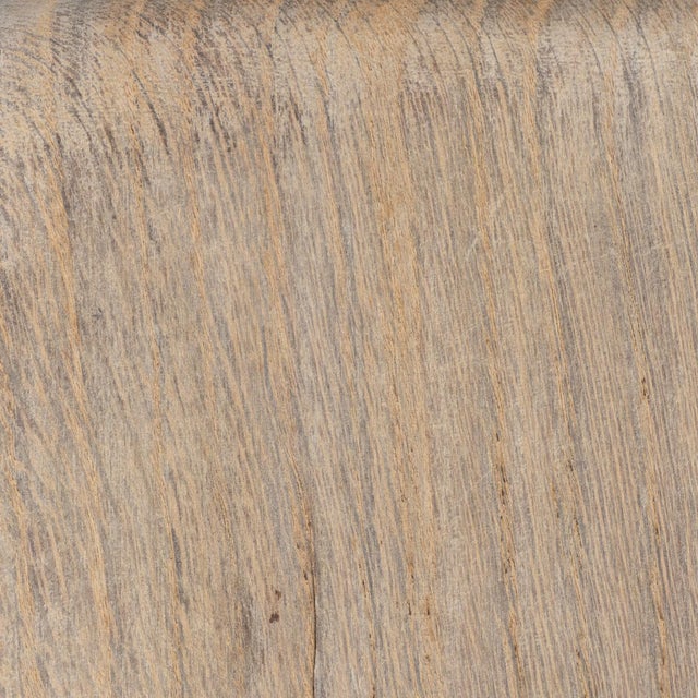 1970s French Oak Pedestal Side Table For Sale - Image 14 of 18