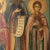 Traditional Pair of Antique Original Painted Russian Icons Painted on Wood Panels, Circa 1900's For Sale - Image 3 of 7