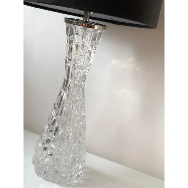Orrefors Textured Glass RD-1477 Table Lamps by Carl Fagerlund for Orrefors, Set of 2 For Sale - Image 4 of 9