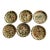 Vintage Mid-Century Paper Mâché Alcohol-Proof Coasters Set of 6 For Sale