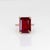 2020s Estate 13.9Ct Madagascar Ruby Ring: Solid 10k Gold – Emerald Cut, Size 6.75 For Sale - Image 5 of 10