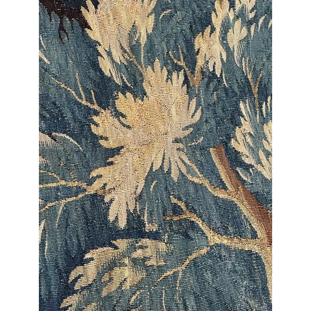 Hunting with Hound Tapestry from Aubusson, 1700s For Sale - Image 13 of 18