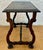Baroque Early 19th Century Baroque Spanish Side Table with Lyre Legs and Marquetry Top For Sale - Image 3 of 18