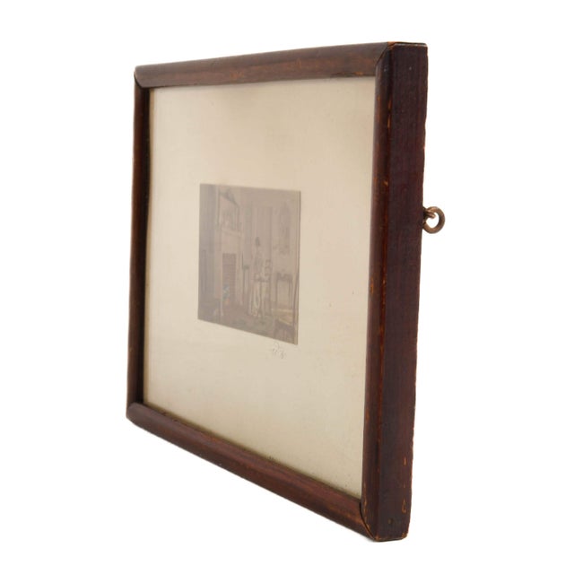 Framed Signed Wallace Nutting Hand-Colored Print For Sale - Image 4 of 10