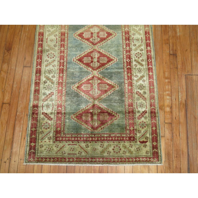 An Early 20th century geometric Persian Malayer runner. 3'2'' x 15'4''