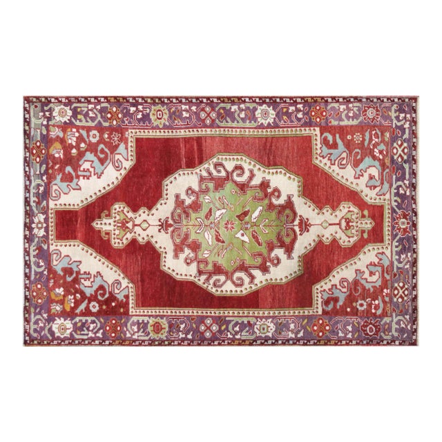 1960s Turkish Oushak Rug For Sale