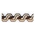 SAMPLE - Schumacher The Twist Embroidered Tape In Brown For Sale