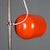 Metal Vintage Orange Enameled Metal Lamp For Sale - Image 7 of 9