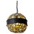 Art Nouveau Austrian Amber and Clear Chunk Glass Globe Pendant, 1910 For Sale - Image 18 of 18