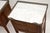 Brown Antique French Bedside Tables with Marble Top, 1890, Set of 2 For Sale - Image 8 of 11