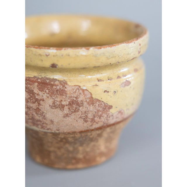 19th Century French Yellow Glazed Confit Pot For Sale In Houston - Image 6 of 8