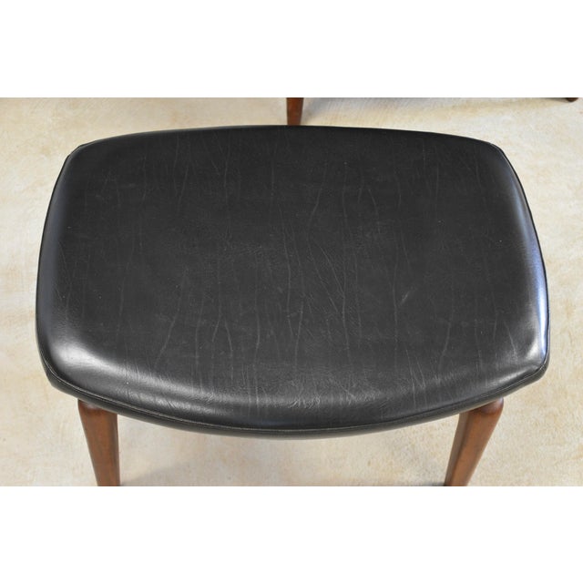 1960s h.w. Klein Bramin Leather Black Lounge Chair and Ottoman For Sale - Image 9 of 13
