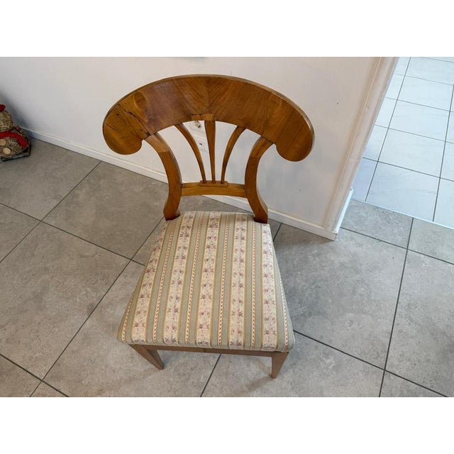 Biedermeier Chair in Walnut For Sale - Image 6 of 8