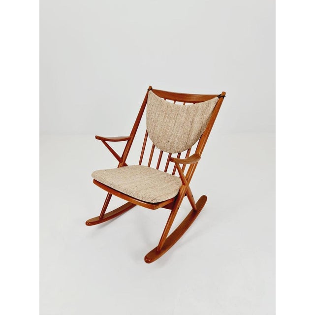 Danish teak rocking chair by Frank Reenskaug for Bramin, 1960s. Made in Denmark. Designer: Frank Reenskaug for Bramin....