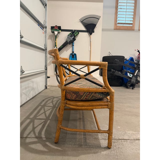 McGuire 1990s McGuire Gondola Settee For Sale - Image 4 of 9